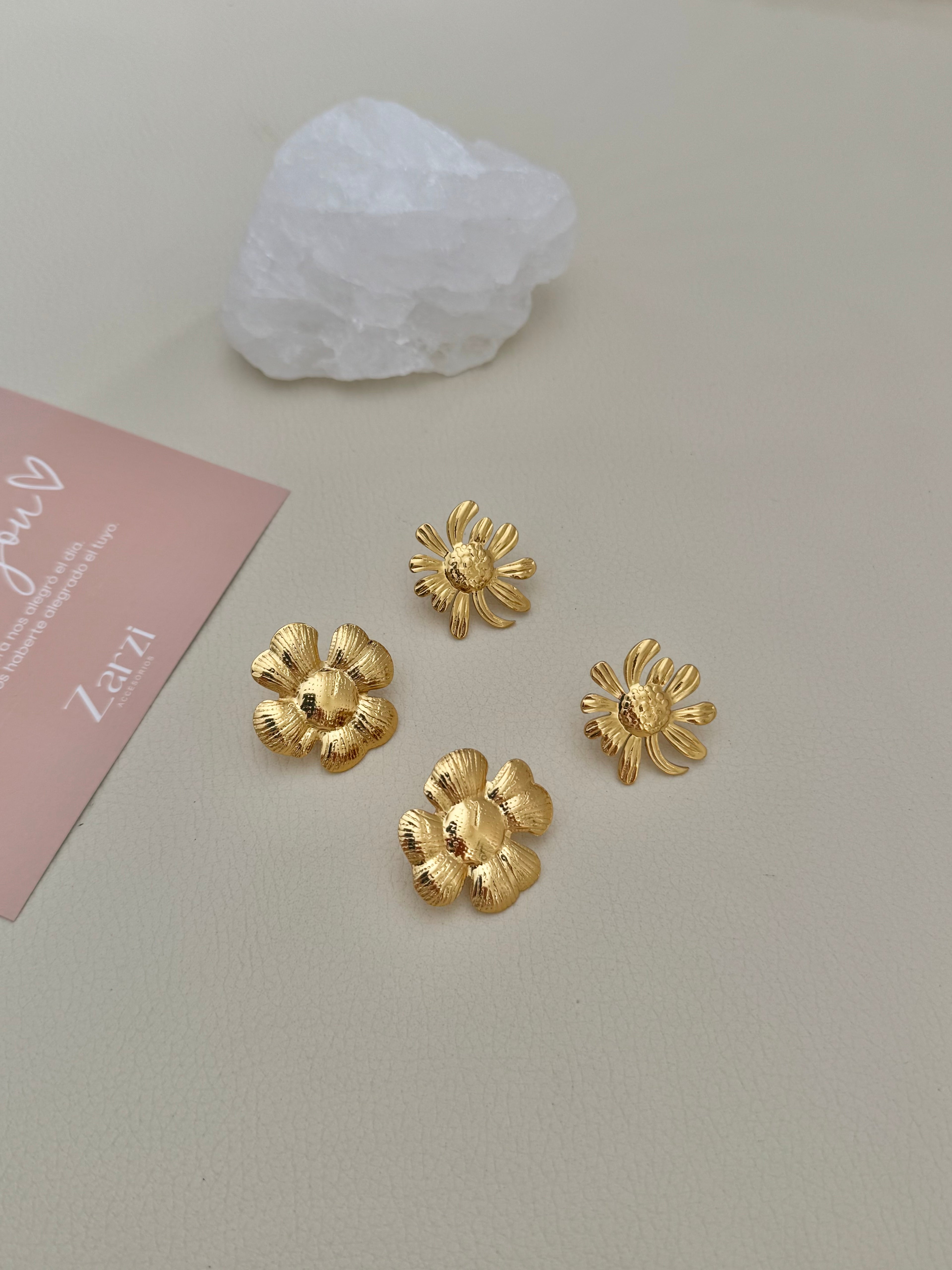 Aretes flor (c/par)