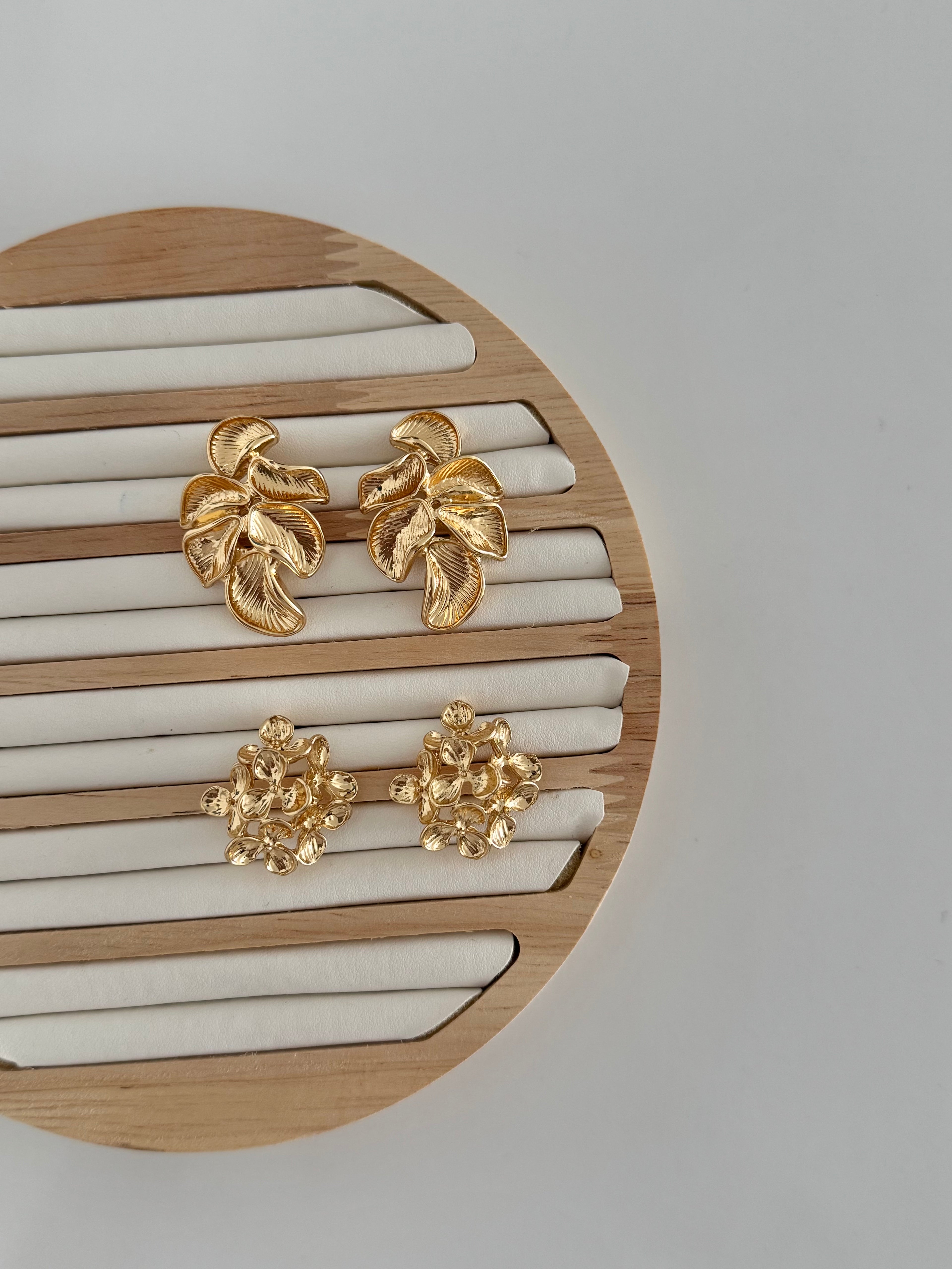 Aretes hojas