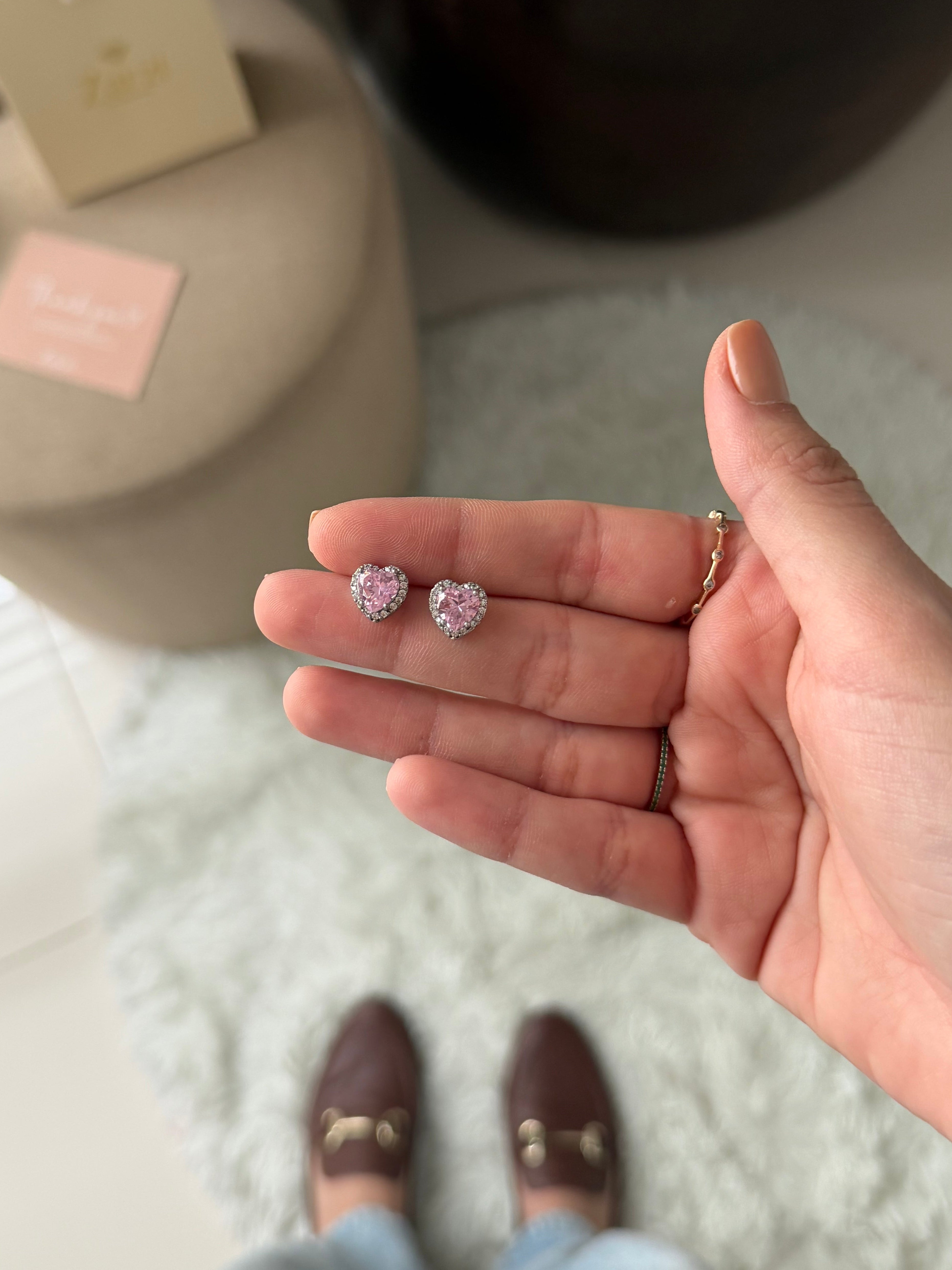 Aretes plateados