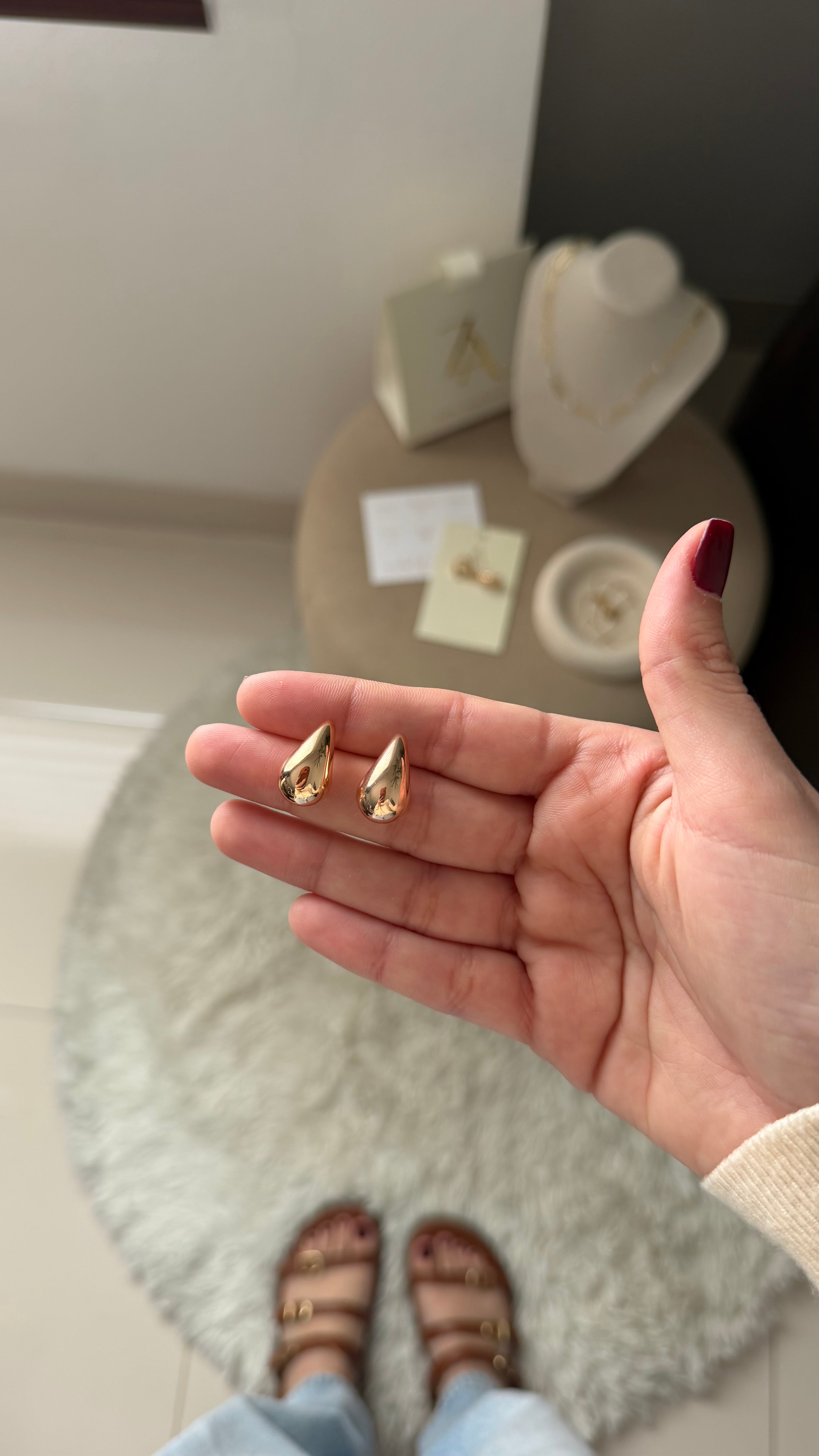 Aretes gotitas
